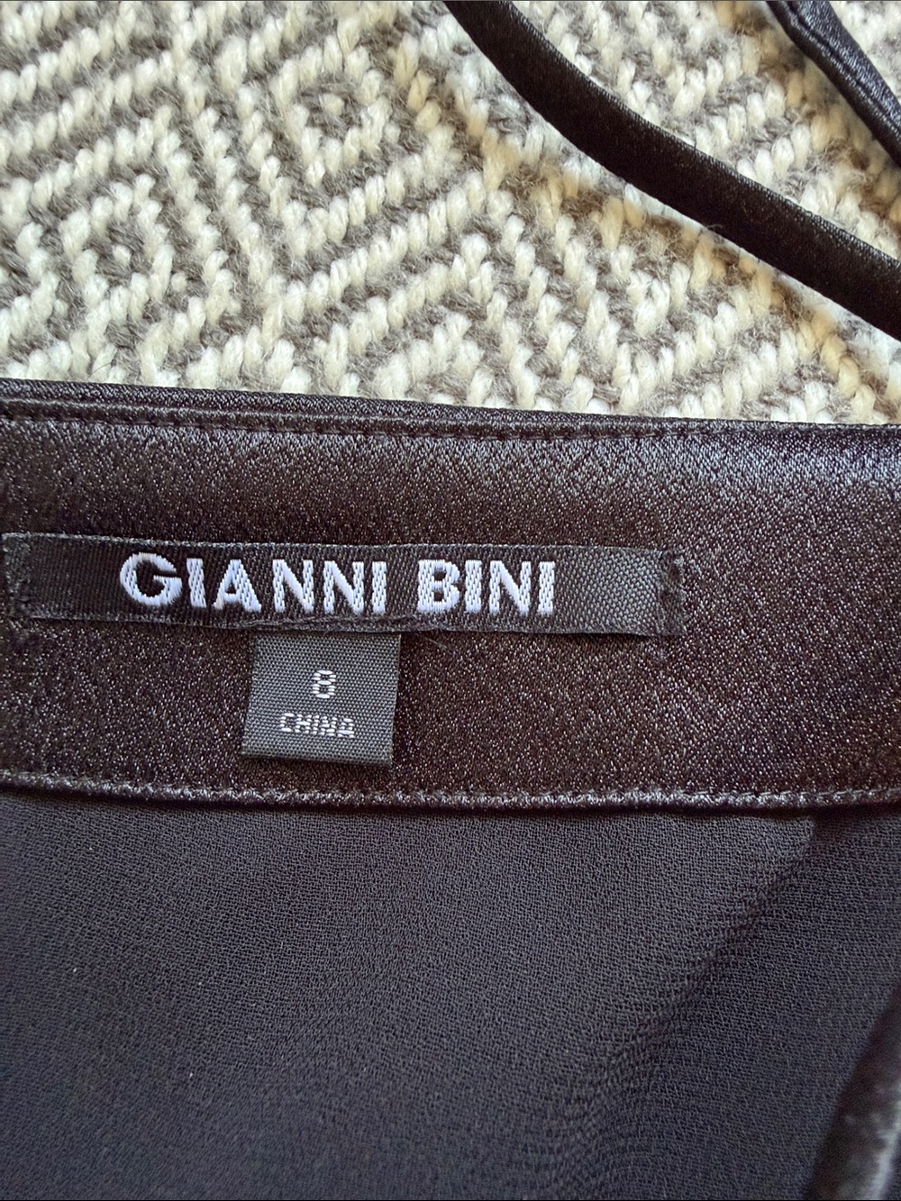 Gianni Bini Elegant Black accordion Dress with adjustable Spaghetti Straps - Picture 13 of 16